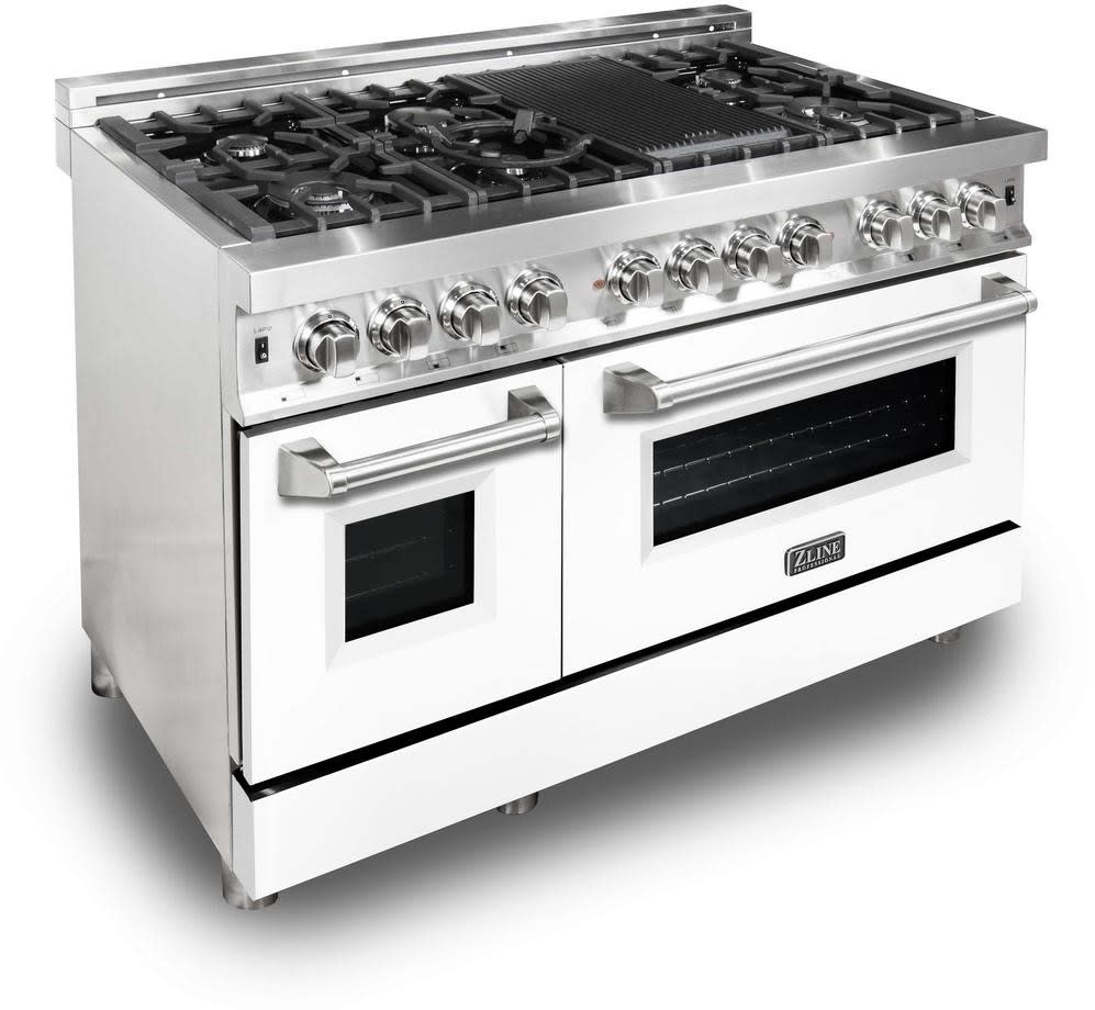 ZLINE RAWM48 48 Inch Freestanding Professional Dual Fuel Range with 6