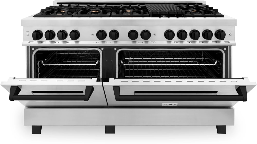 ZLINE RAZ60MB 60 Inch Freestanding Dual Fuel Range with 8 Italian