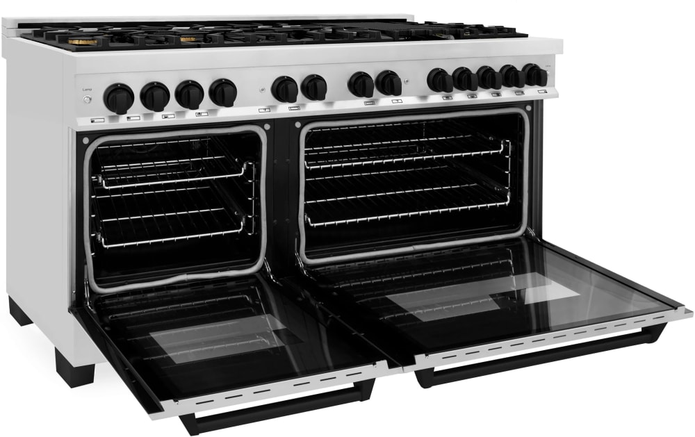 ZLINE RAZ60MB 60 Inch Freestanding Dual Fuel Range with 8 Italian