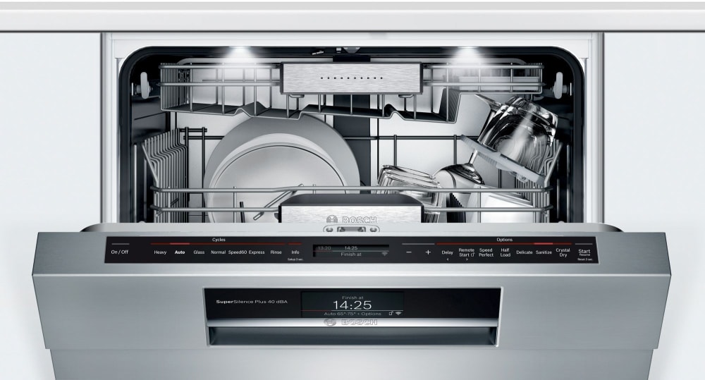 Bosch SHE88PZ65N 24 Inch Semi Integrated Smart Dishwasher with 16