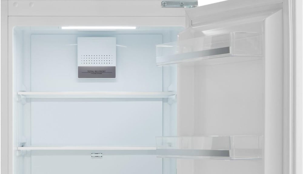 Bertazzoni REF24BMFX 24 Inch Counter Depth Bottom Freezer Refrigerator with Surround Cooling System Total No Frost System Extra Large Freezer Drawer LED Lighting Electronic Touch Interface Fast Freeze...