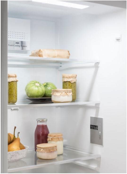 Bertazzoni REF24BMFX 24 Inch Counter Depth Bottom Freezer Refrigerator with Surround Cooling System Total No Frost System Extra Large Freezer Drawer LED Lighting Electronic Touch Interface Fast Freeze...