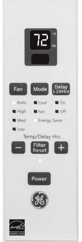 GE AHM10AY 21 Energy Star Qualified Window Air Conditioner with 10000 BTU Cooling Capacity in White