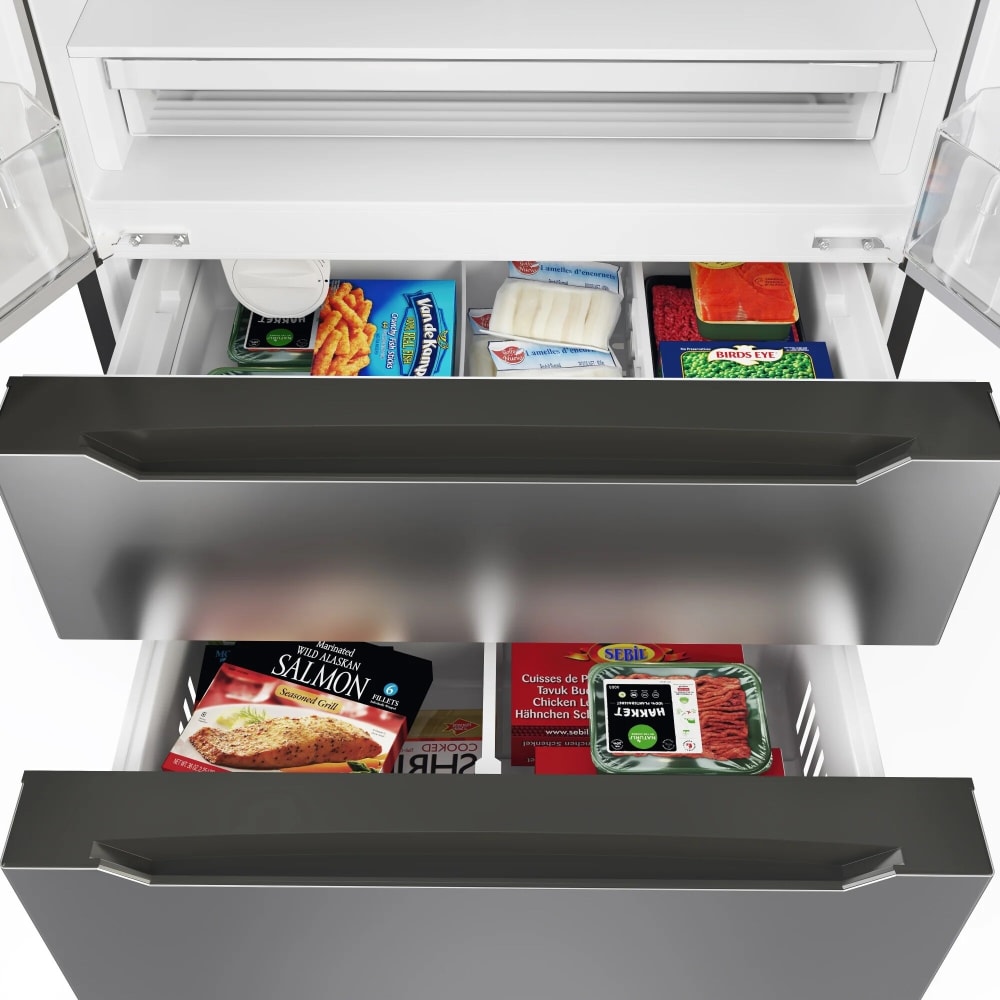 Fridge deep freezer door best sale