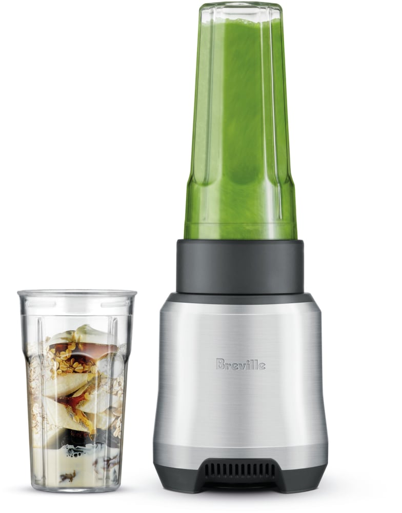 Breville Blend Active VBL246 Mélangeur Personnel Et Machine à Smoothies, 350 W, 2 Bouteilles Portables (600 Ml) Avec Couvercles Anti-fuites, Blanc Et Vert