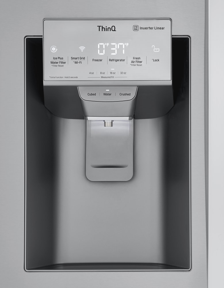 LG Craft Ice InstaView 29.7-cu ft Smart French Door Refrigerator with Dual Ice  Maker and Door within Door (Fingerprint Resistant) ENERGY STAR at