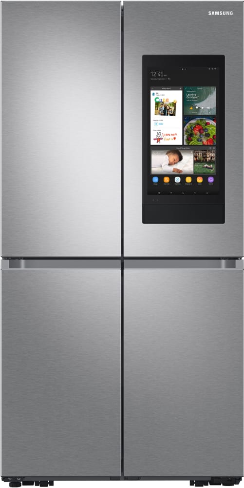 Samsung RF23A9771SR 36 Inch Smart Counter Depth 4-Door Flex Refrigerator with 23 Cu. Ft. Capacity, Family Hub Touchscreen Display, Beverage Center, Dual Ice Maker, FlexZone Storage, and Triple Cooling System: Fingerprint Resistant Stainless Steel