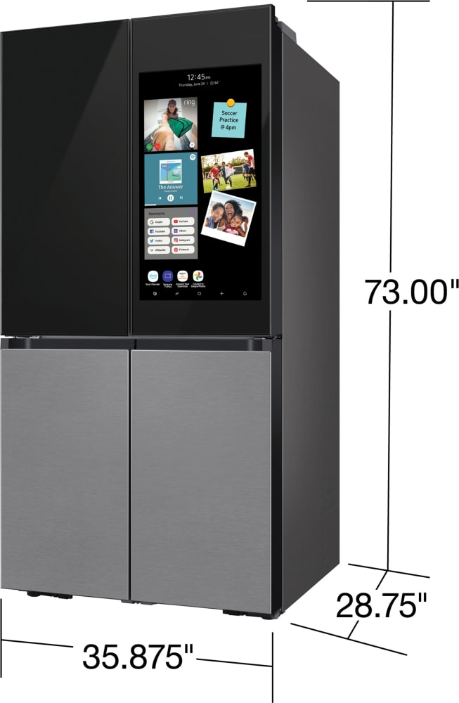 Samsung RF23CB9900QK 36 Inch CounterDepth Smart 4Door French Door