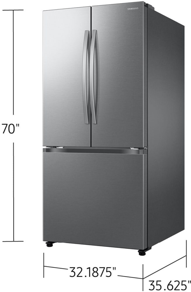 Samsung RF25C5A01SR 33 Inch Freestanding 3-Door French Door