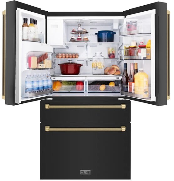 ZLINE RFMZW36BSKCB 36 Inch Counter-Depth 4-Door French Door