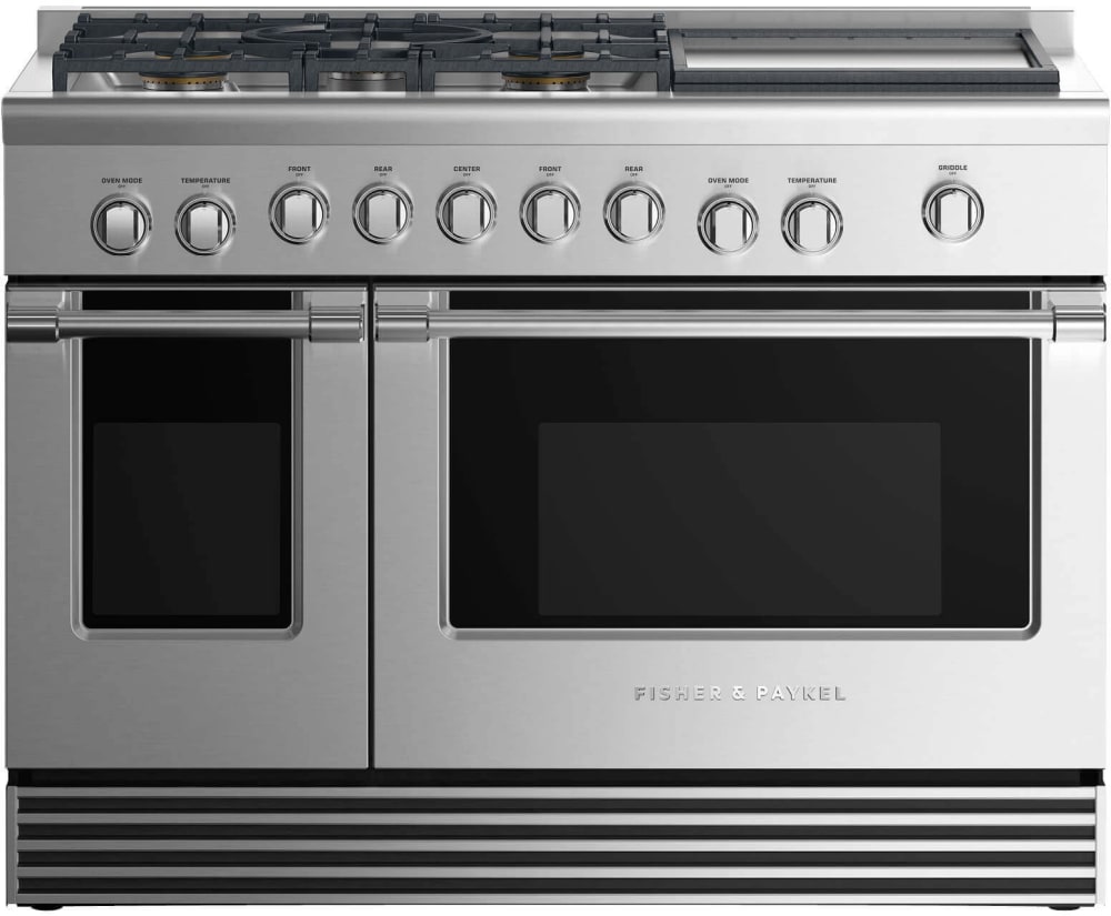 Fisher & Paykel RGV2485GDLN 48 Inch Gas Pro Range with 5 Dual Flow