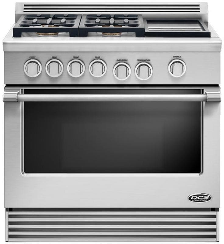 DCS RGV364GDN 36 Inch Pro-Style Slide-In Gas Range with 4 Sealed