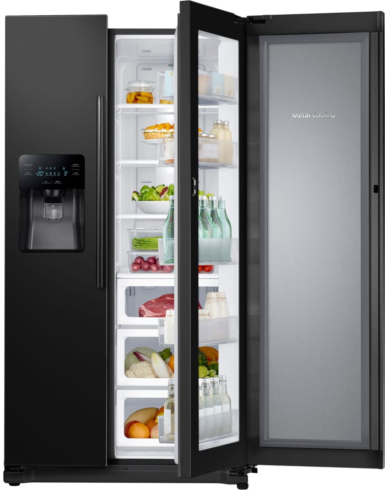 RH25H5611BC Samsung Black Side by Side 36 Inch Refrigerator