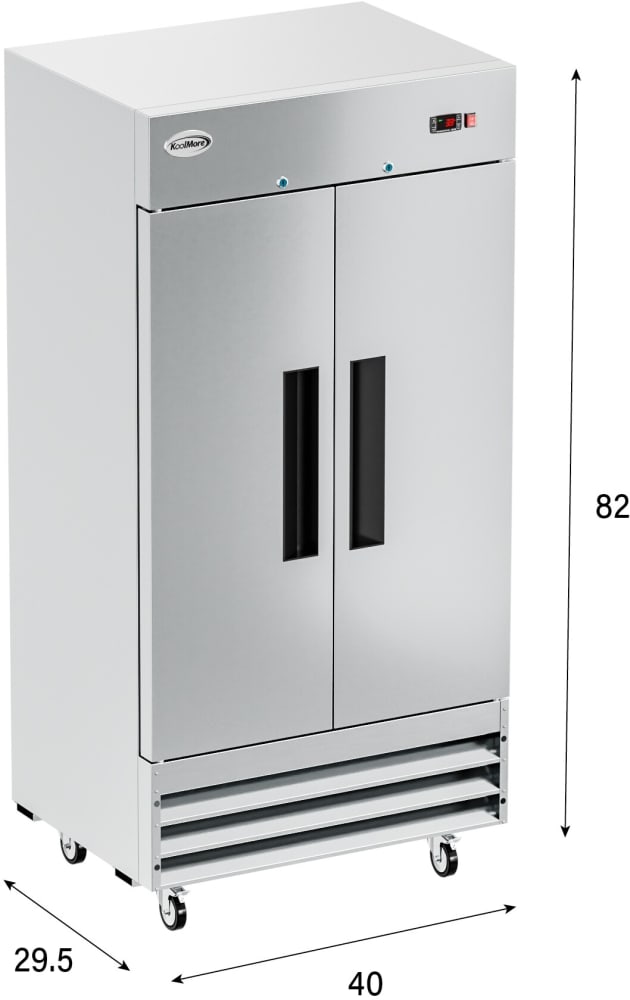 Koolmore RIR2DSS35C 39 Inch Commercial Freestanding All