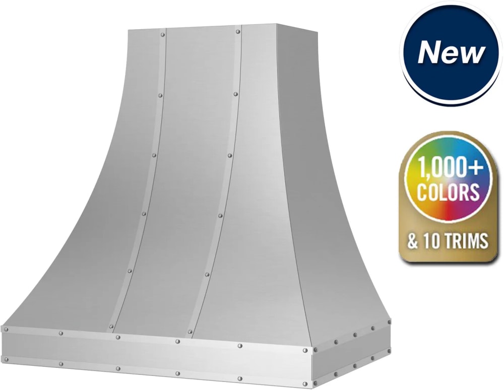 BlueStar RL042MLPLTDCF RIDGELINE 42 Inch Wall Mount Range Hood with 3Speed + Booster, Push