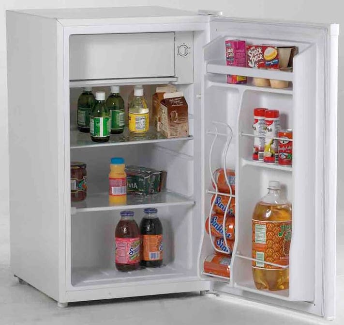 Avanti RM4120W 4.1 cu. ft. Compact Refrigerator with Slide-Out