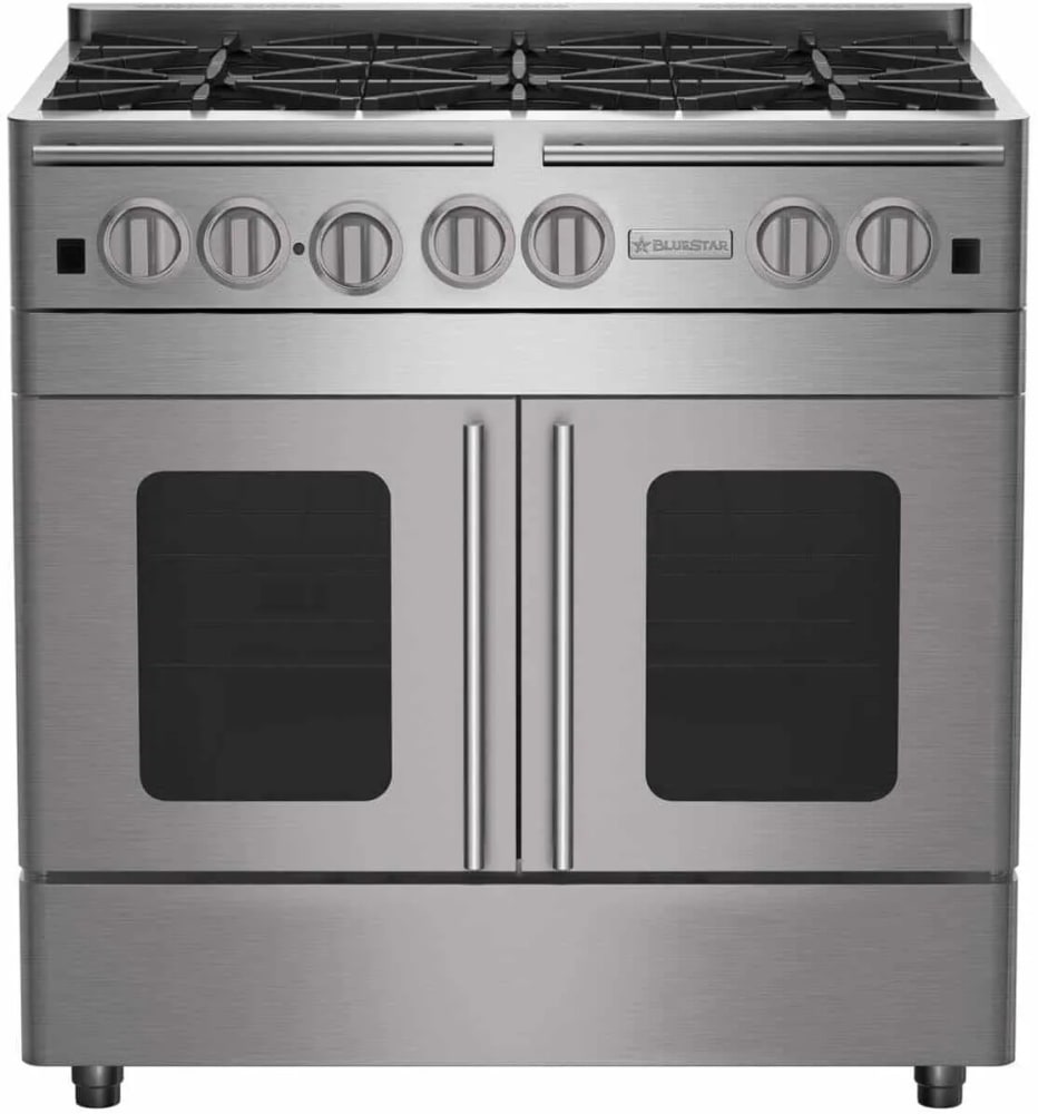 BlueStar RNB366BPMV2LCC 36 Inch Freestanding Gas Range with 6 Open