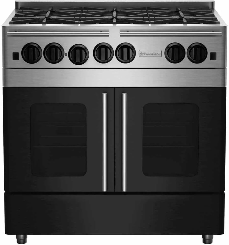 BlueStar RNB366BPMV2LCC 36 Inch Freestanding Gas Range with 6 Open
