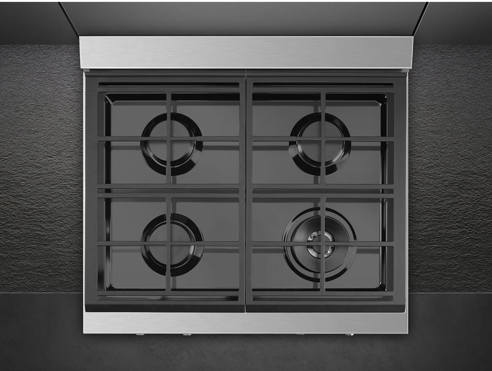 Smeg RTU304GX 30 Inch Gas Rangetop with 4 Burners, 18000 BTU Super
