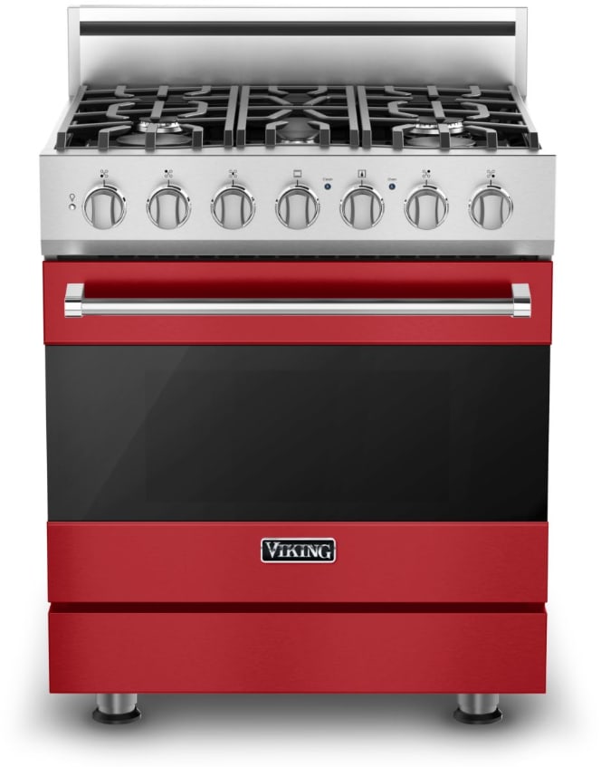 Viking RVGR33025BSMLP 30 Inch Freestanding Gas Range with 5 Sealed