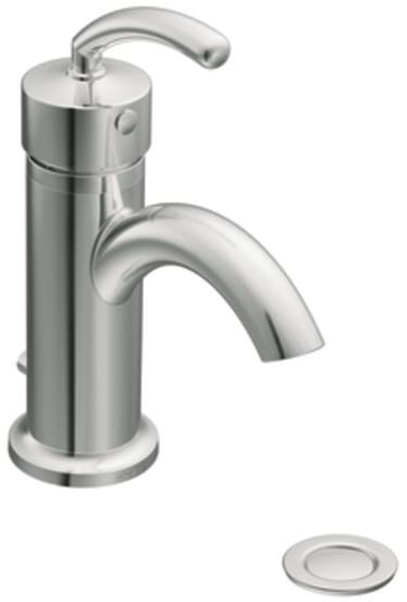 Moen S6500 Single Lever Lavatory Faucet With 5 Inch Reach Pop Up