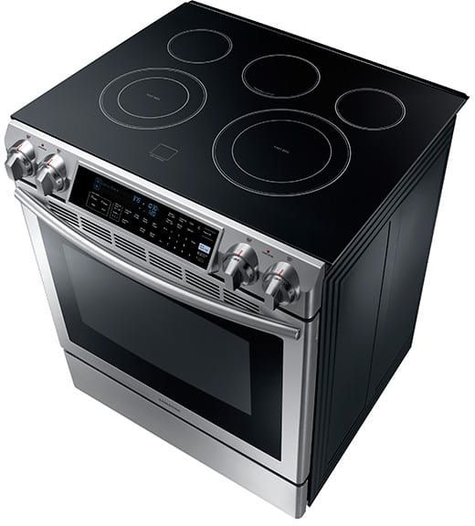 Samsung NE58F9500SS 30 Inch Slide-In Electric Range with 5 Radiant