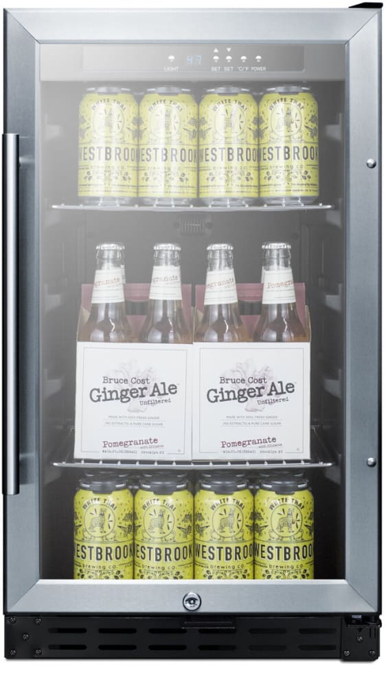 Summit SCR1841BADA 18 Inch Built-In Beverage Center with 2.7 Cu