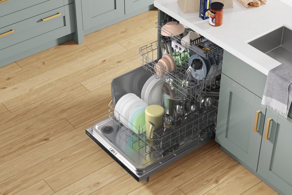 Whirlpool WDTA80SAKZ 24 Inch Fully Integrated Dishwasher with 15 Place Setting Capacity, 5 Wash