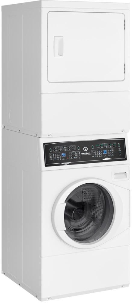 SV6000WE Speed Queen 27 Front Control Light Commercial Coin Drop Laundry  Center with Electric Dryer - White