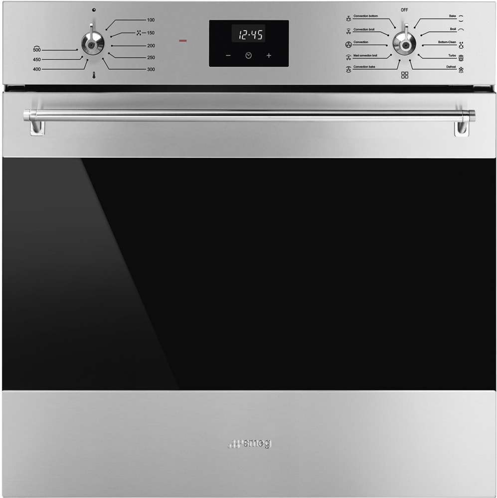 Smeg SFU6300TVX 24 Inch Single Wall Oven with Convection, in Stainless ...