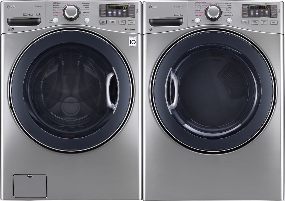 LG LGWADRGGS92 SidebySide Washer & Dryer Set with Front Load Washer