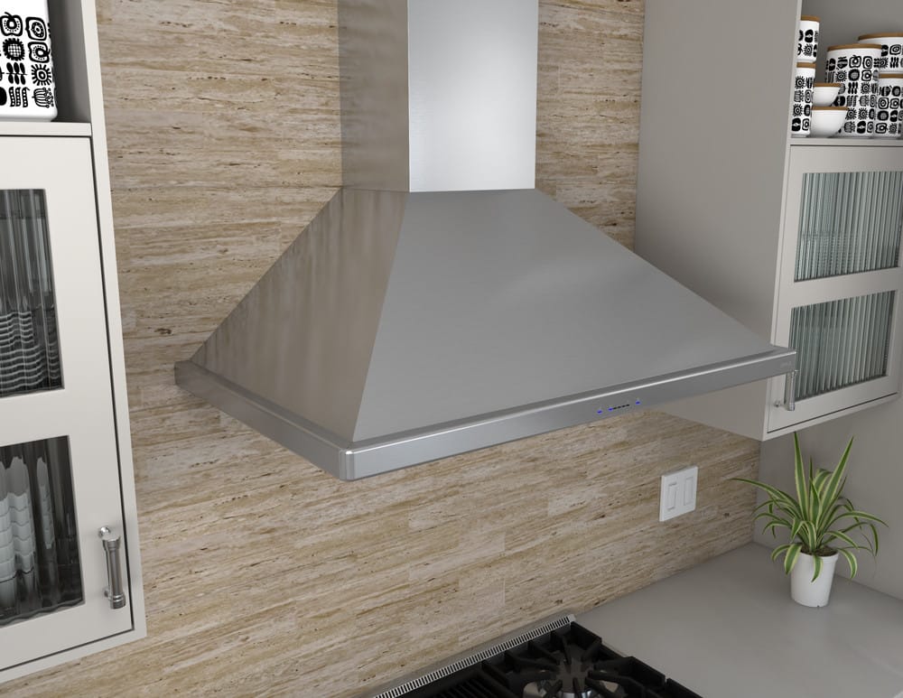 Zephyr ZSIE36BS 36 Inch Wall Mount Range Hood with ICON Touch