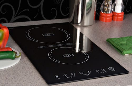 Summit SINC2220 12 Inch Induction Cooktop with 2 Cooking Zones, 8