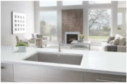 Blanco 443084 32 Inch Undermount Kitchen Sink with Silgranit, Non