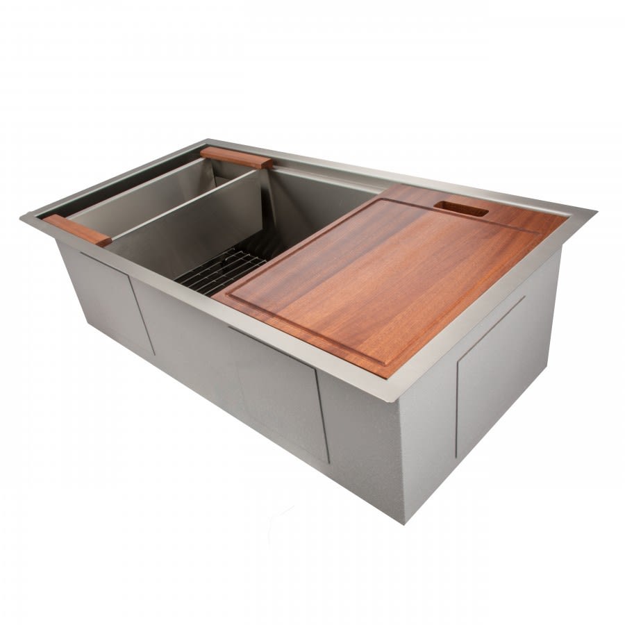 ZLINE SLS33 33 Inch Single Basin Ledge Sink with Industrial Grade