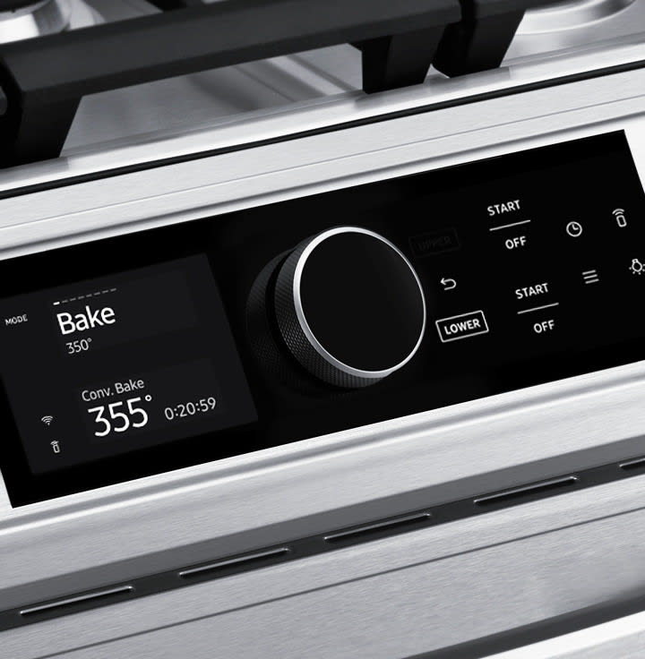 NX60T8751SS Samsung 30 Flex Duo Front Control Wifi Enabled Slide-In Gas  Range with Air Fry