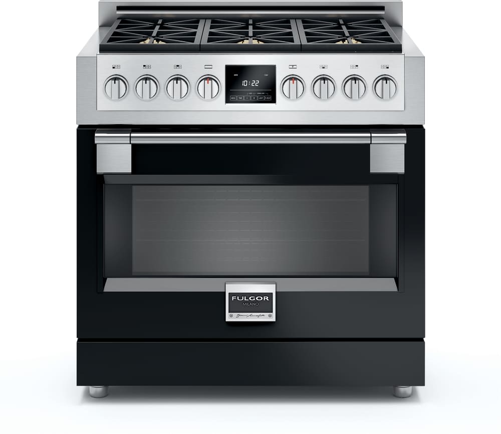 Fulgor Milano F6PIR304S1 30 Inch Freestanding Induction Range with 4 Cooking Zones, 4.1 cu. ft. True European Dual Convection Oven, Full Extension Telescopic Rack, Halogen Lights, Soft Closing Door and Pyrolitic Self-Clean