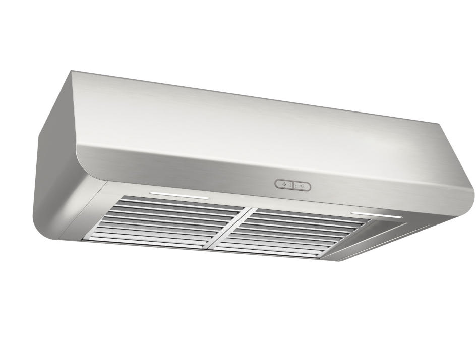 Broan SPE136SS Under Cabinet Range Hood with 3-Speed/650 CFM Blower,  Capacitive Touch Control, LED Lighting, Dishwasher-Safe Baffle Filters,  Captur™ System, ADA Compliant, UL Listed, HVI-2100 Certified, and ENERGY  STAR® Certified: 36 Inch