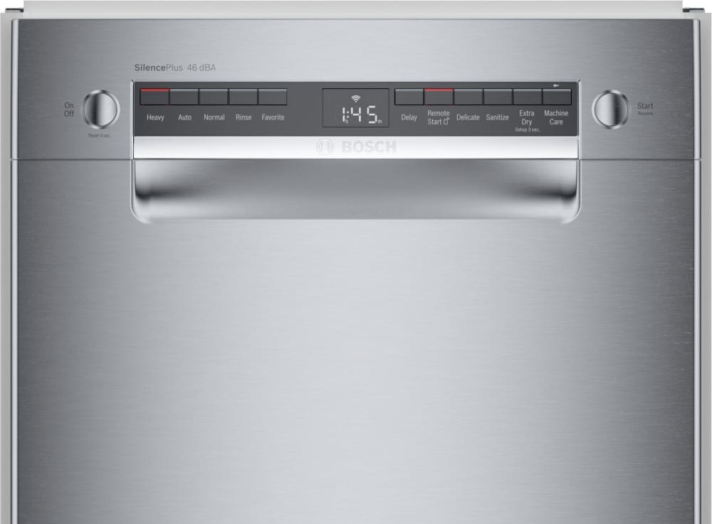 Bosch SPE53C55UC 18 Inch Full Console Recessed Handle Built-In