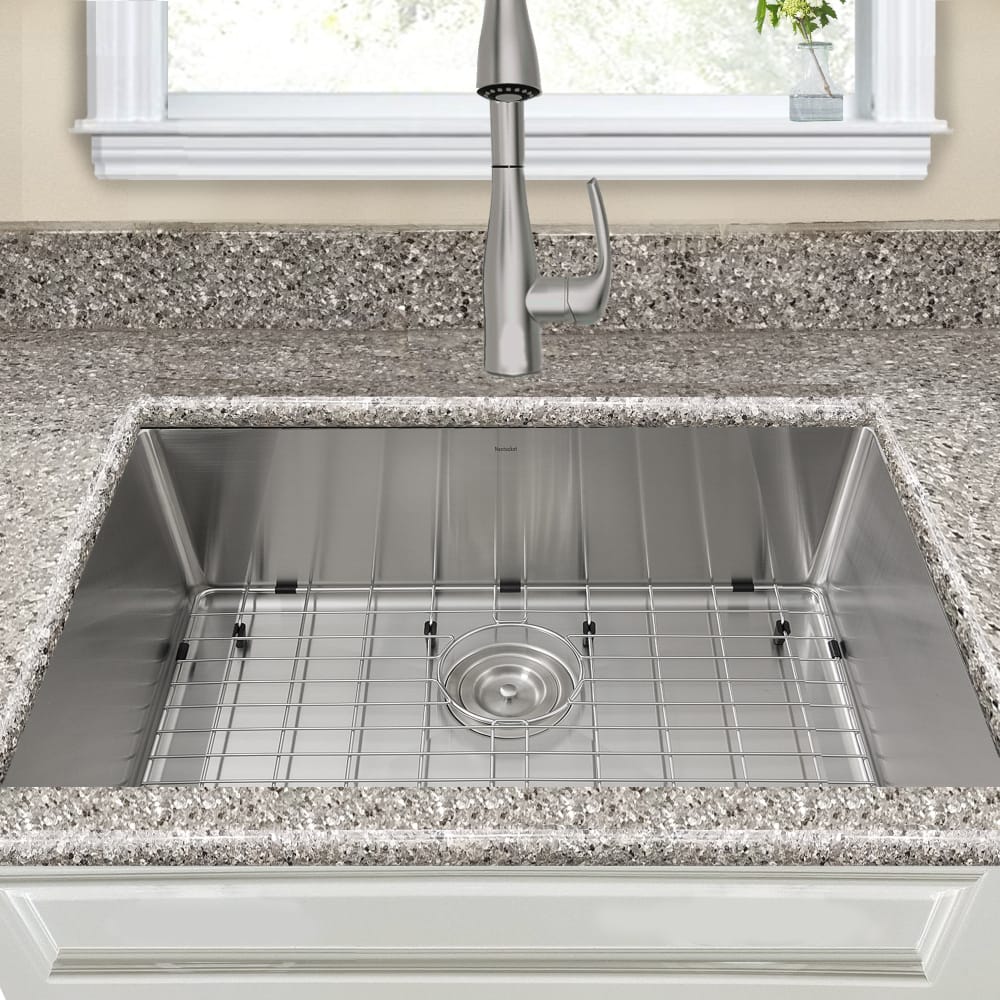 Nantucket Sinks SR281816 28 Inch Undermount Kitchen Sink with 10 Inch