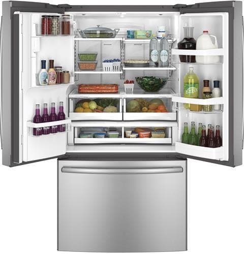 GE GFE28HSHSS 36 Inch French Door Refrigerator with 27.7 cu. ft ...