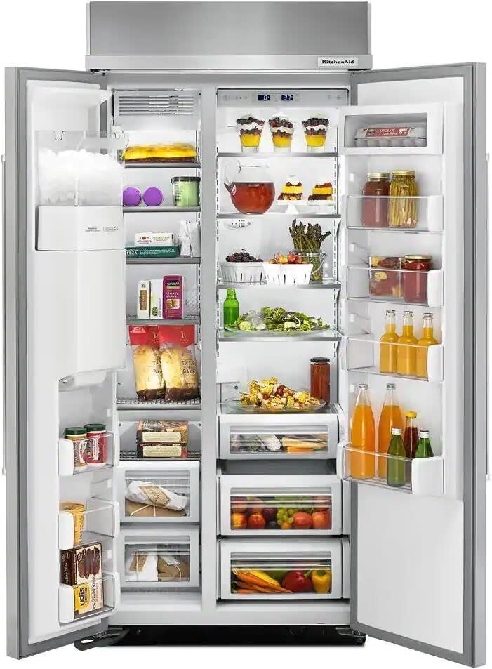 KitchenAid KBSD606ESS 36 Inch Counter Depth Built-In Side by