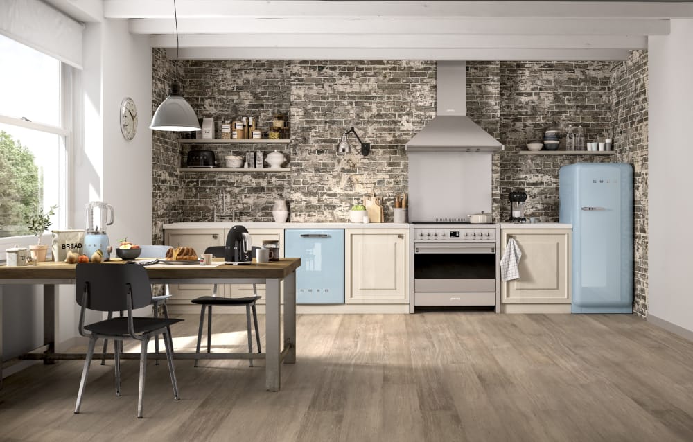 24-Inches Smeg STFABUWH 50s Retro Style Aesthetic Fully Integrated Dishwasher with 13 Place Setting White Panel Ready