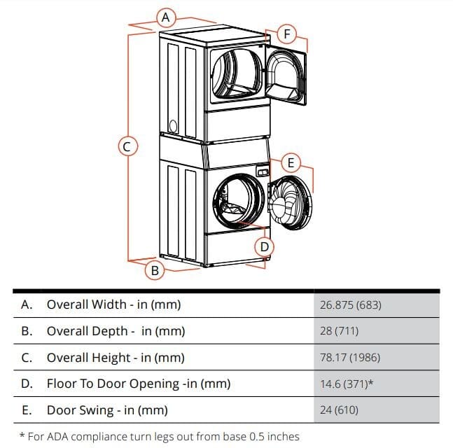 SV6000WE Speed Queen 27 Front Control Light Commercial Coin Drop Laundry  Center with Electric Dryer - White