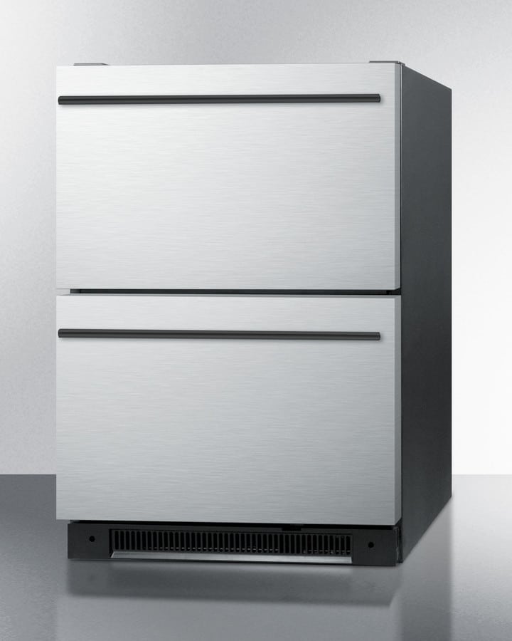 Summit SP5DS2DSSHH2 24 Inch Undercounter Refrigerator Drawers with