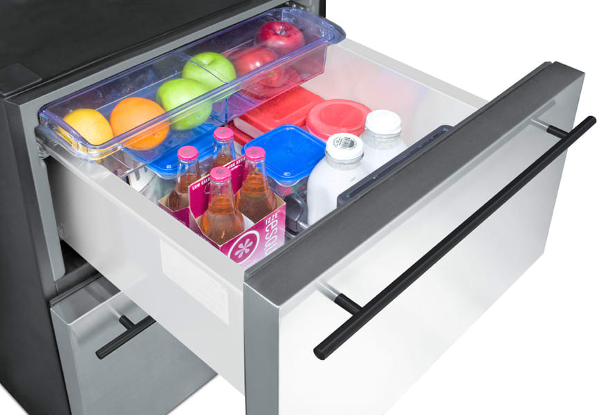 Summit SP5DS2DSSHH2 24 Inch Undercounter Refrigerator Drawers with