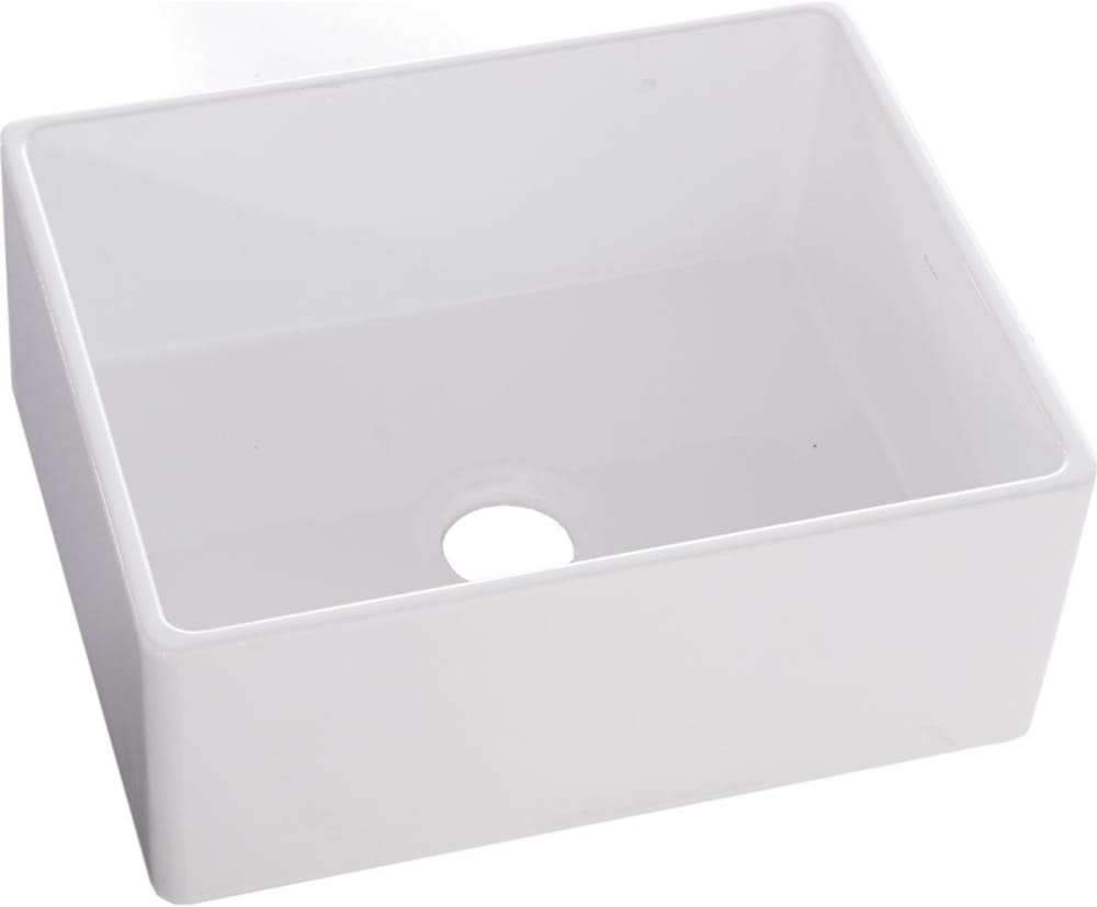 Elkay SWUF2520WH 25 Inch Farmhouse Kitchen Sink with Fireclay Material