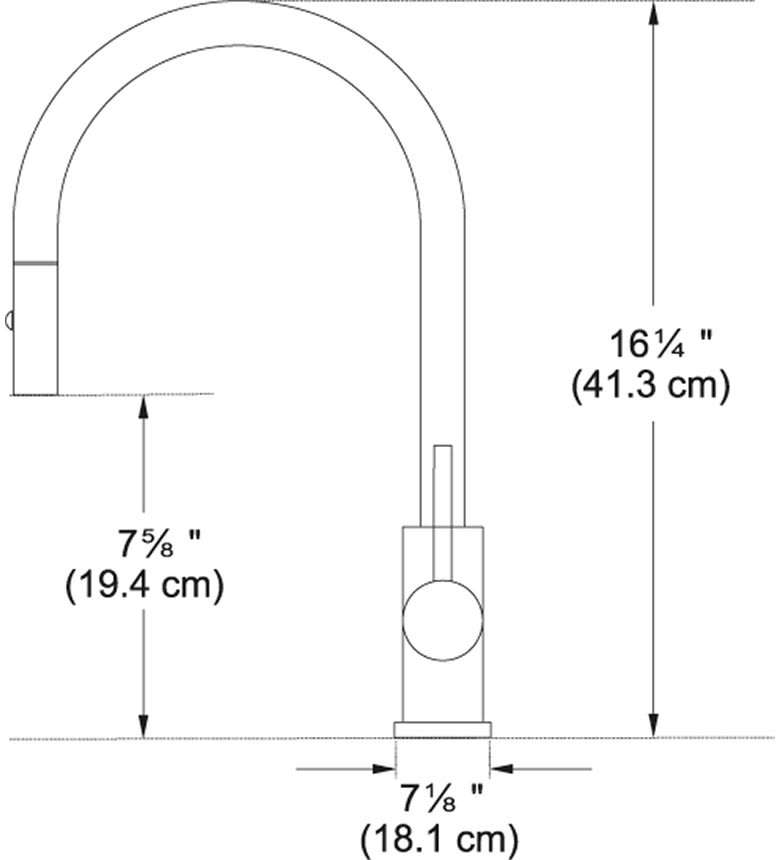 Franke Ff3350 Cube Pull Down Spray Faucet With Side Lever Operation Dual Spray Types And 1 75 Gpm