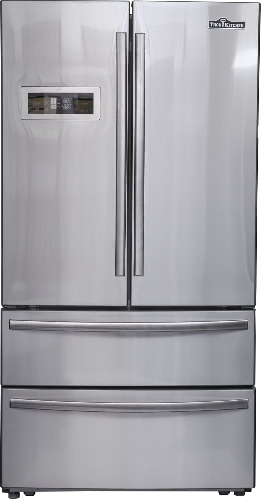Thor Kitchen TKKPRERADWRH4 4 Piece Kitchen Appliances Package with French Door Refrigerator, Gas