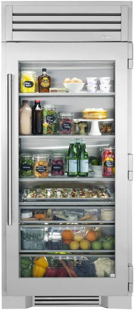 True Residential Tr36refrsga 36 Inch Refrigerator Column With 19 7 Cu Ft Capacity Stainless Steel Interior Adjustable Glass Shelves Stainless Steel Crisper Drawers With Integrated Handles Intuitive True Precision Digital Controls Ramp Up Led